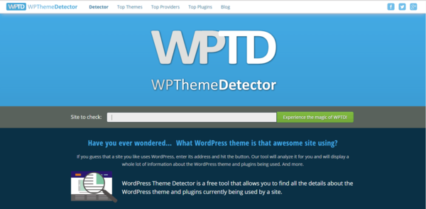 Cách kiểm tra Theme WordPress bằng WordPress Theme Detector