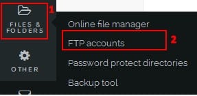 Log in to Filezilla with a regular account