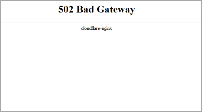 Lỗi 502 bad gateway là gì?