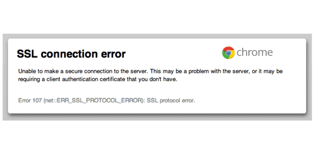 Proxy, Cache bị lỗi, phiên bản Chrome lỗi thời,… là nguyên nhân gây lỗi err_ssl_protocol_error