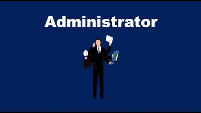 Administrator is the highest authority in WordPress