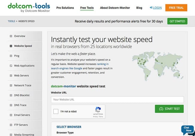 Check tốc độ hosting với Dot-Com Tool