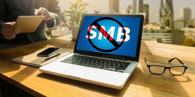 Temporarily turn off the SMB service in the computer