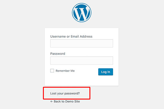 Change wordpress password when forgot password