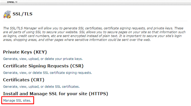 Đăng ký HTTPS cho website trên cPanel 1