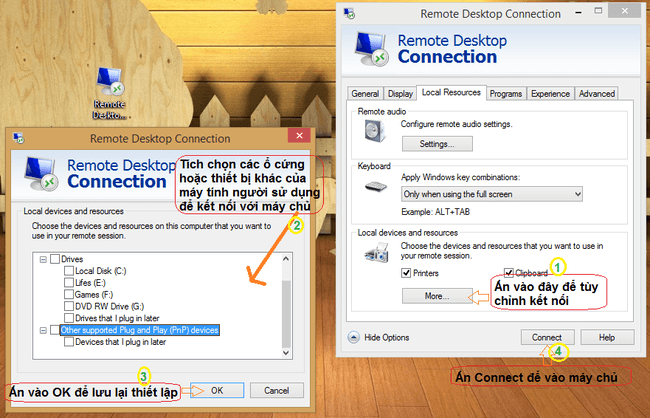 Cách sử dụng remote desktop connection trên windows 8 6