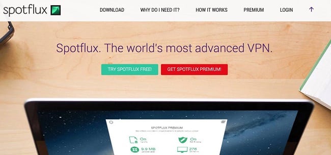 VPN free tốt nhất với Spotflux VPN