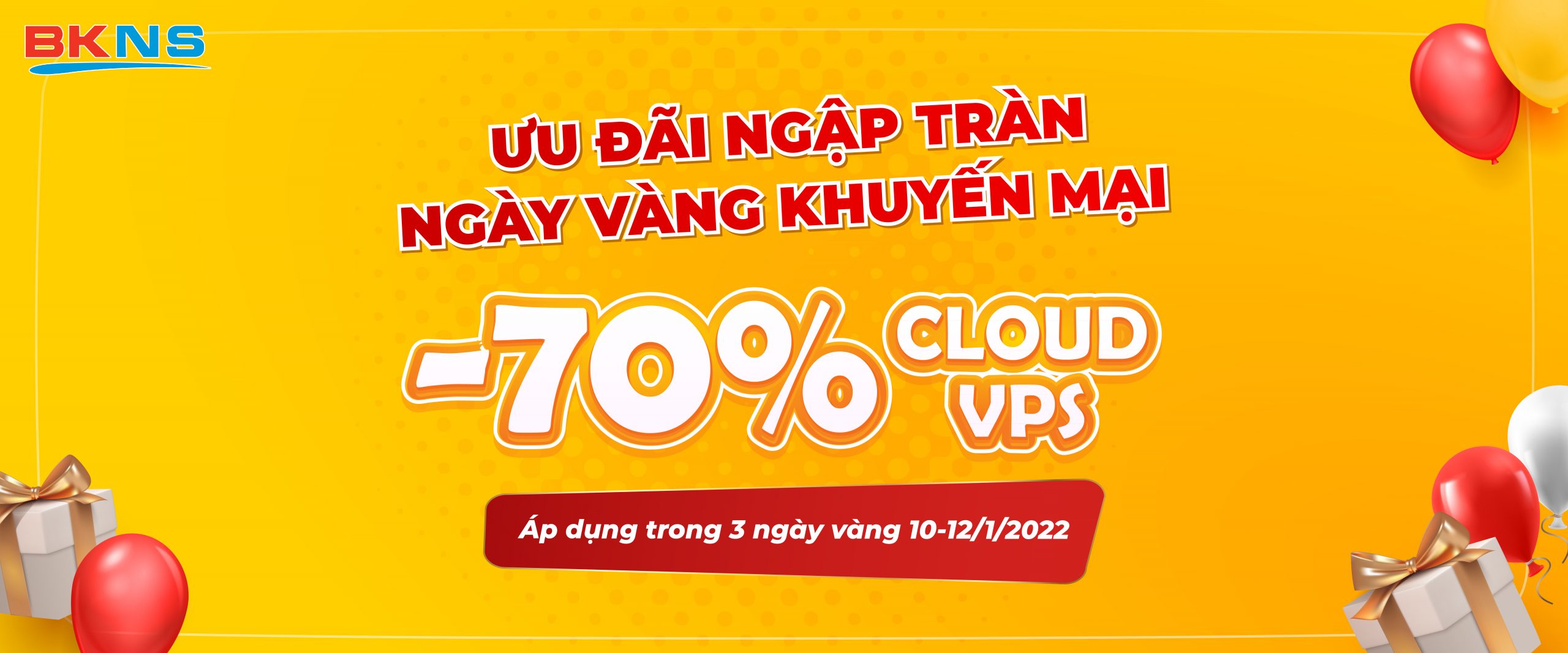 Ngày vàng khuyến mãi, giảm 85% Cloud VPS