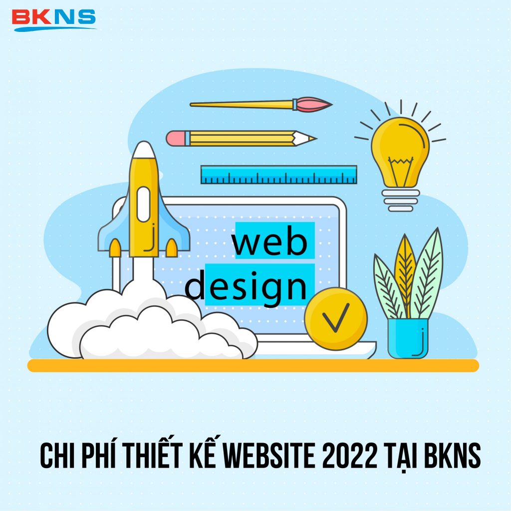 chi phí thiết kế website tại BKNS