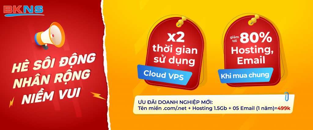 Promotional VPS price list at BKNS